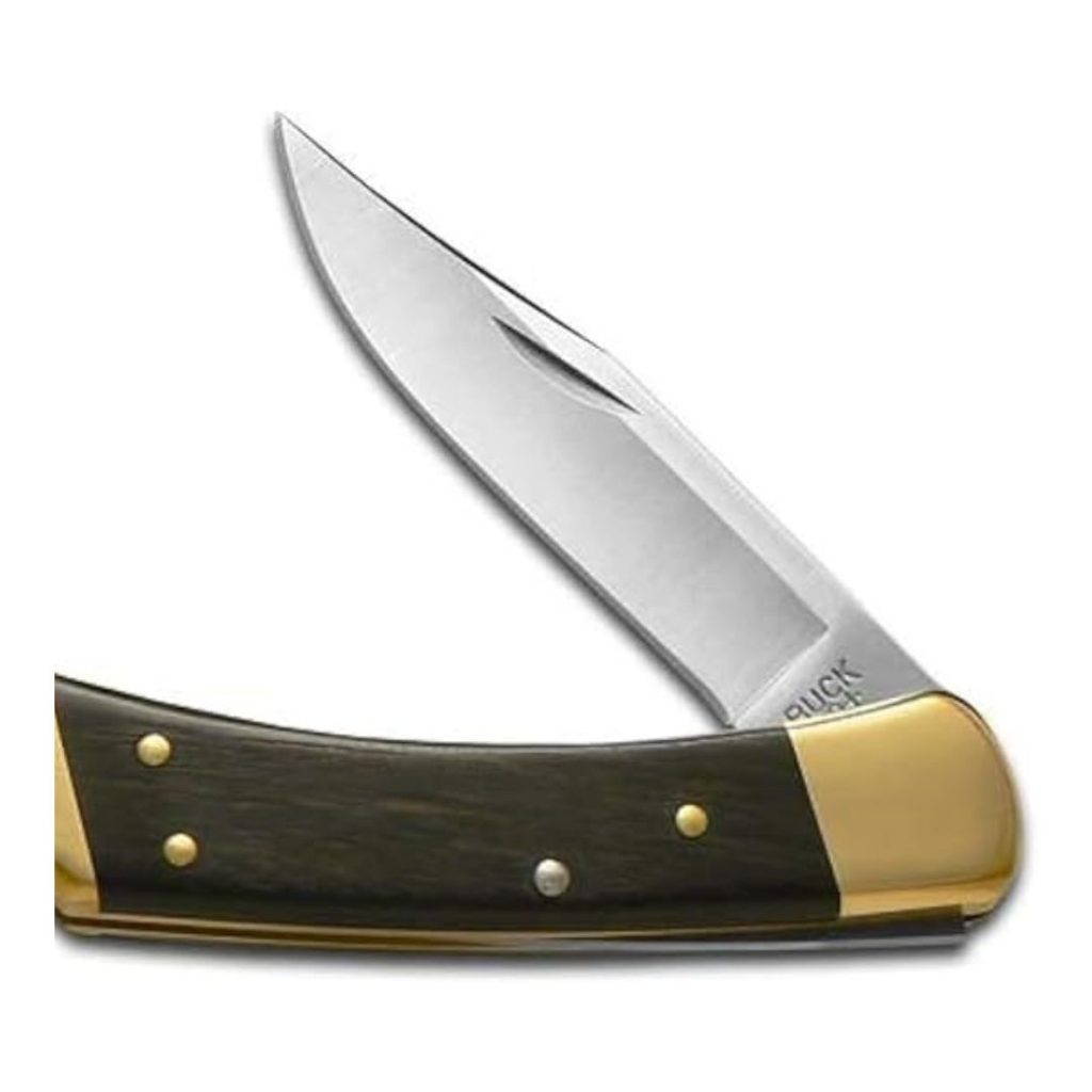 Buck 110 folding hunter wooden pocket knife knives